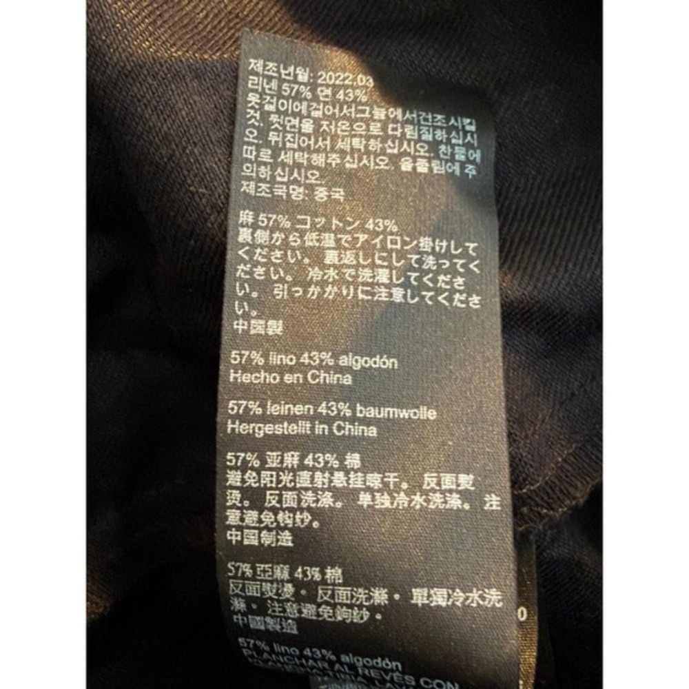 AllSaints Ludo Black Linen Blend Maxi Dress Open Back 10 - Picture 12 of 14